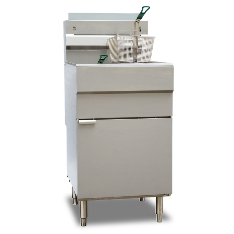 Product image #1 for Omcan Propane Gas Floor Fryer, Floor Model, 70 lb Oil Capacity, 150,000 BTU