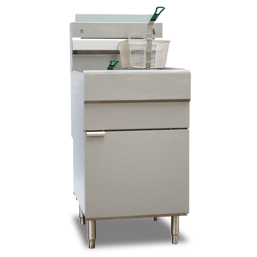 Product image #1 for Omcan Propane Gas Floor Fryer, Floor Model, 70 lb Oil Capacity, 150,000 BTU