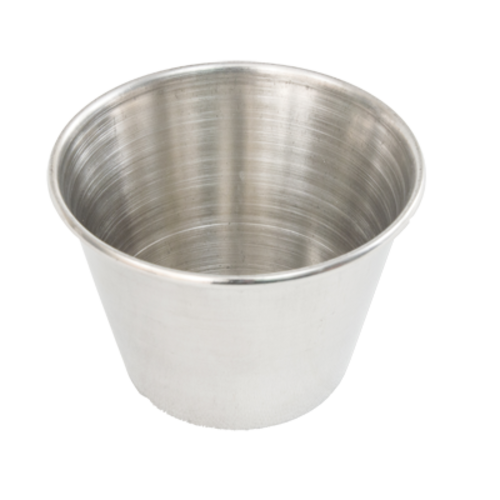 Product image #1 for Crestware 3 oz 18/8 Stainless Steel Rolled Rim Sauce Cup