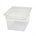 Thumbnail image #1 for Winco Poly-Ware 1/2 Size Clear Polycarbonate Food Pan, 7-3/4 Inch Deep