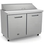 Thumbnail image #1 for Kelvinator Commercial KCHST48.12 48-1/4-Inch Two-Section Refrigerated Sandwich/Salad Prep Table, Self-Contained, 12 1/6-Pan Capacity
