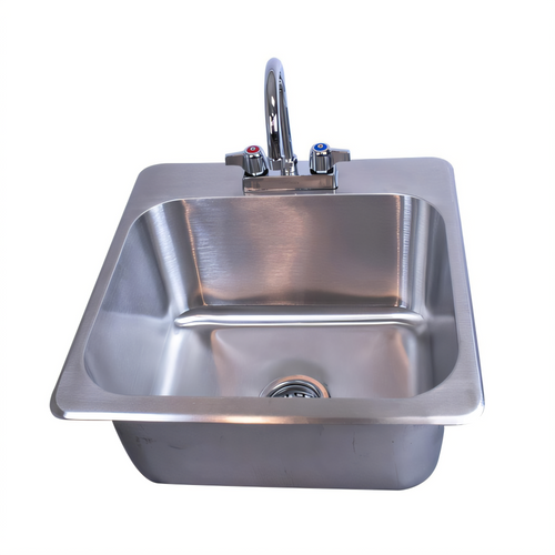 (Quick Ship) BK Resources DDI-18151024-P-G Compartment Sinks - Open Box/Clearance