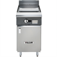 Vulcan V Series Heavy Duty 18-Inch Wide Plancha Gas Range with Cabinet Base