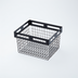 Thumbnail image #1 for American Metalcraft Twilight Rectangular Nestable Metal Serving Basket, Black, 12-1/8 x 10 x 8 Inches
