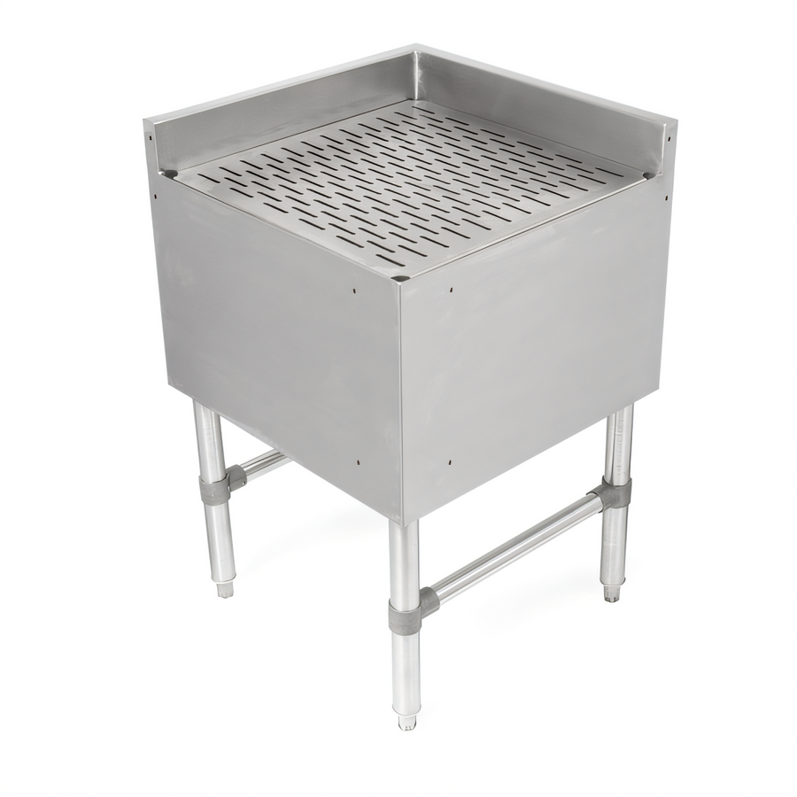 Product image #1 for John Boos Freestanding Underbar Corner Drainboard, 21 x 21 x 32-1/2 Inches, Stainless Steel