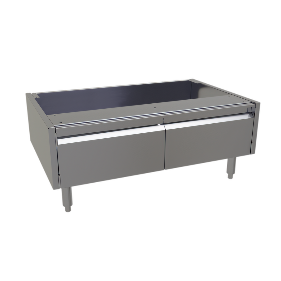 Product image #1 for Glastender ACB-38 Stainless Steel Underbar Add-On Cabinet Base with Two Hinged Doors, 38 x 24 x 16 Inches