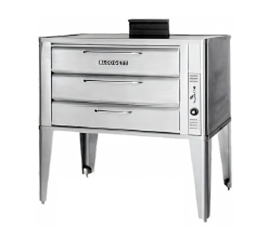 Product image #1 for Blodgett 981 BASE Gas Deck Oven Base Unit, 42 in. x 32 in. Deck, 2 Compartments