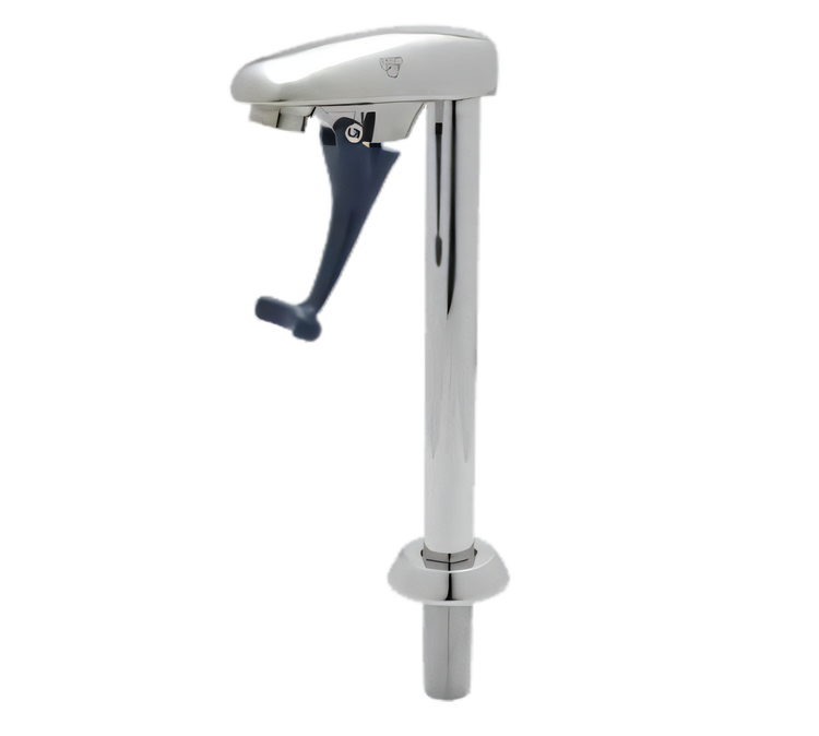 Product image #1 for T&S Brass Deck Mount Pedestal Glass Filler Faucet with Push-Back Valve and 1/2 Inch NPT Male Shank