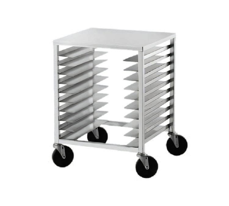 Product image #1 for Advance Tabco Half-Size Mobile Pan Rack with Stainless Steel Top, 10 Full-Size or 20 Half-Size Pan Capacity