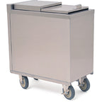 Thumbnail image #1 for Eagle Group MIC2825 Mobile 120 lb Insulated Stainless Steel Ice Caddy with Removable Cover and Casters