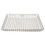Thumbnail image #1 for Omcan USA 80395 Rectangular Donut Serving Basket, Nickel-Plated Steel Wire, 12" x 18" x 2" H Case of 12