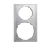 Thumbnail image #1 for Miramar Single Size Stainless Steel Template Adapter Plate with 2 Round Cutouts