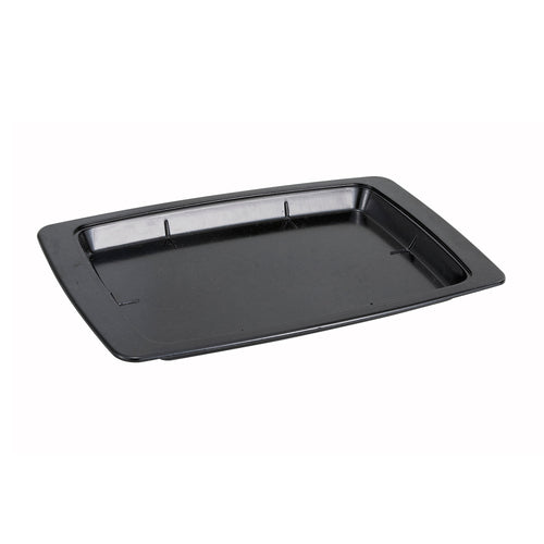 Product image #1 for Winco SWU-11B Oblong Black Plastic Underliner for 11 x 7 Rectangular Sizzling Platter