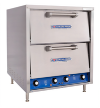 Bakers Pride HearthBake Series Two-Compartment Countertop Electric Pizza/Pretzel Oven with 4 Cordierite Hearth Decks