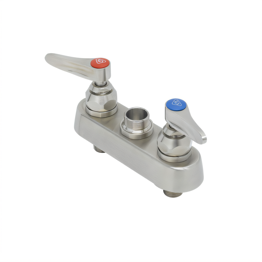 Product image #1 for EverSteel 4-Inch Deck Mount Stainless Steel Workboard Mixing Faucet with Lever Handles, Less Nozzle
