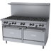 Thumbnail image #1 for Garland G Starfire Pro 60-Inch Gas Restaurant Range with 10 Open Burners and 2 Convection Ovens