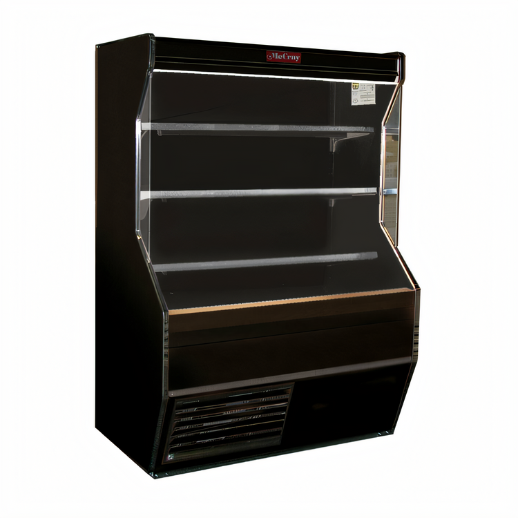 Product image #1 for Howard-McCray 32E Series 98-Inch Dairy Open Merchandiser, Open Front, Remote Refrigeration, LED Lighting, Black
