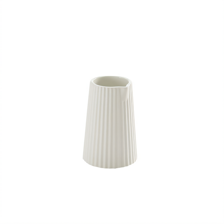 Product image #1 for American Metalcraft Ceramic Crimped Creamer, 4.5 oz.
