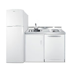 Thumbnail image #1 for Summit Commercial Summit Appliance ACKDW721G 72-Inch Freestanding All-in-One Kitchenette with 8.8 Cu. Ft. Frost-Free Refrigerator-Freezer