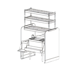 Thumbnail image #1 for Perlick Corporation Top Shelf PTS42L-LF 42-Inch Stainless Steel Pass-Thru Underbar Ice Bin/Cocktail Station with 10-Circuit Cold Plate