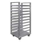 Thumbnail image #1 for Dinex DXPR618U Roll-In Universal Rack for 18 x 26 Trays, 18-Tray Capacity, 3-Inch Spacing