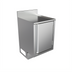 Thumbnail image #1 for BK Resources Call Series Stainless Steel Underbar Cabinet, Flat Top, Pedestal Base, 18 x 21 Inches