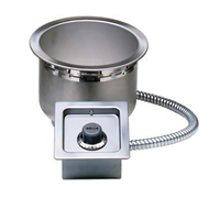 Wells SS8TDUI Electric 7-Quart Round Drop-In Food Warmer, Top-Mount, Fully Insulated, Thermostatic, With Drain