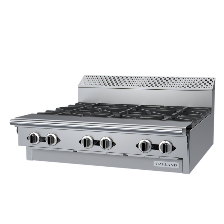 Product image #1 for Garland Cuisine 36-Inch Heavy Duty Modular Natural Gas Open Burner Top Range with 6 Open Burners