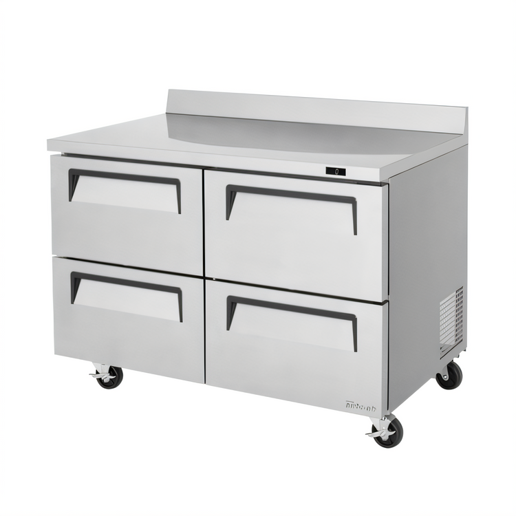 Product image #1 for Turbo Air Super Deluxe 48.25-Inch Two-Section Worktop Drawer Freezer with 4 Stainless Steel Drawers