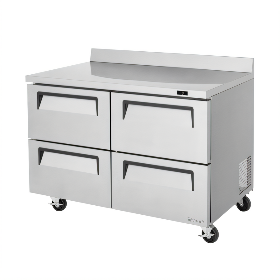 Product image #1 for Turbo Air Super Deluxe 48.25-Inch Two-Section Worktop Drawer Freezer with 4 Stainless Steel Drawers