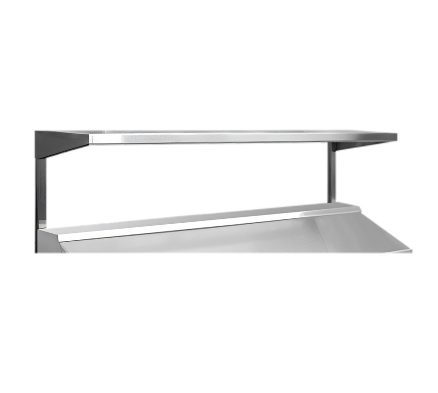 Product image #1 for Continental Refrigerator Single Pass-Thru Stainless Steel Overshelf for 36-Inch Worktops and Sandwich Units