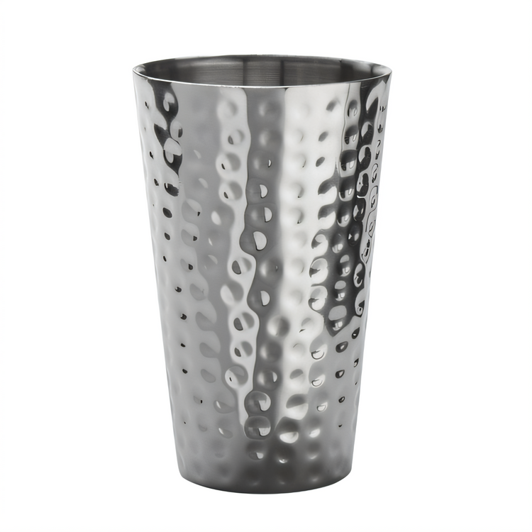 Product image #1 for American Metalcraft 16 oz Hammered Stainless Steel Double-Wall Tumbler, Mirror Finish