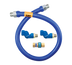 Thumbnail image #1 for Dormont Blue Hose 1/2-Inch ID x 36-Inch Double Swivel MAX SnapFast Moveable Gas Connector Hose Assembly
