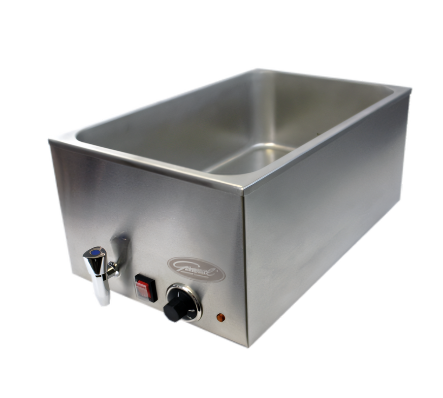 Product image #1 for General GFW100D Countertop Wet Food Warmer with Drain, 6.3 Gallon Capacity, Stainless Steel