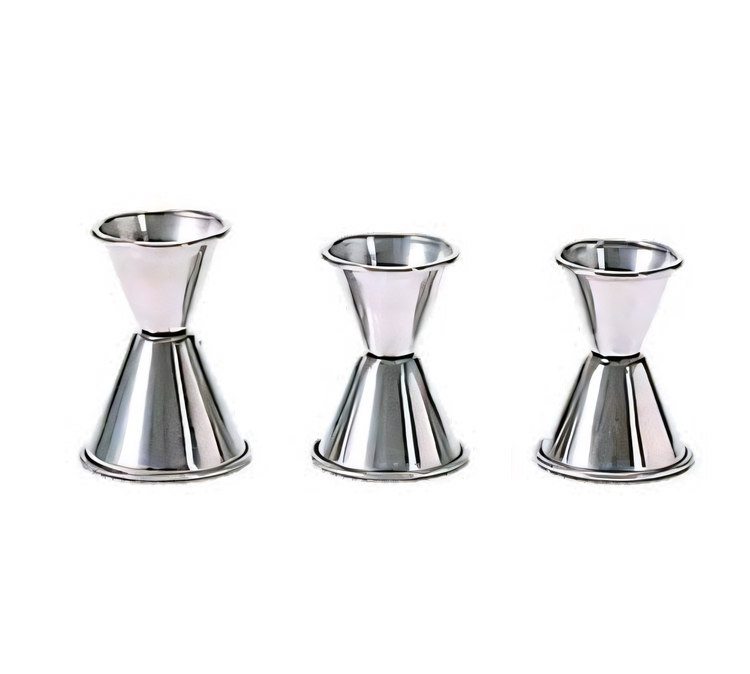 Product image #1 for Stainless Steel Double Jigger, 1 oz. x 1-1/2 oz., Rolled Edge, Satin Finish