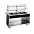 Thumbnail image #1 for Atlas Metal BLC-3 Mobile 3-Pan Iced Cold Food Serving Counter with Open Cabinet Base
