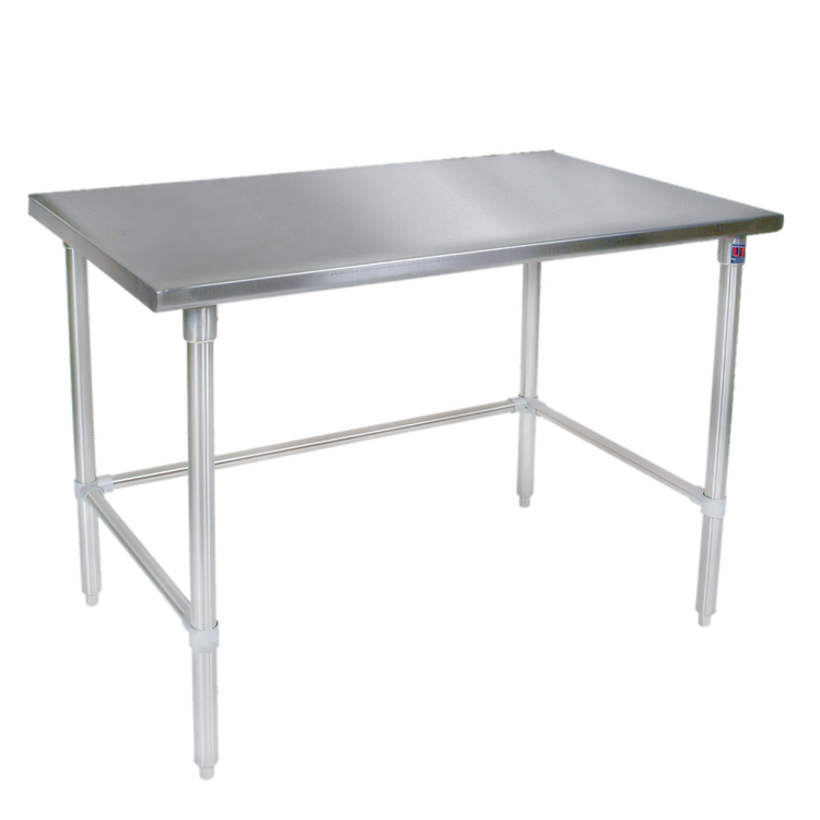 Product image #1 for John Boos Stallion 84 Inch x 36 Inch Stainless Steel Flat Top Work Table with Safety Edge
