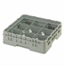 Thumbnail image #2 for Cambro Camrack® Full-Size 9-Compartment Glass Rack — Soft Gray, 3 5/8-Inch Compartment Height