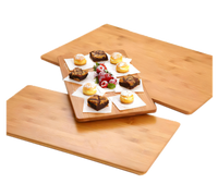 American Metalcraft 21-1/2 Inch Rectangular Flat Bamboo Platter