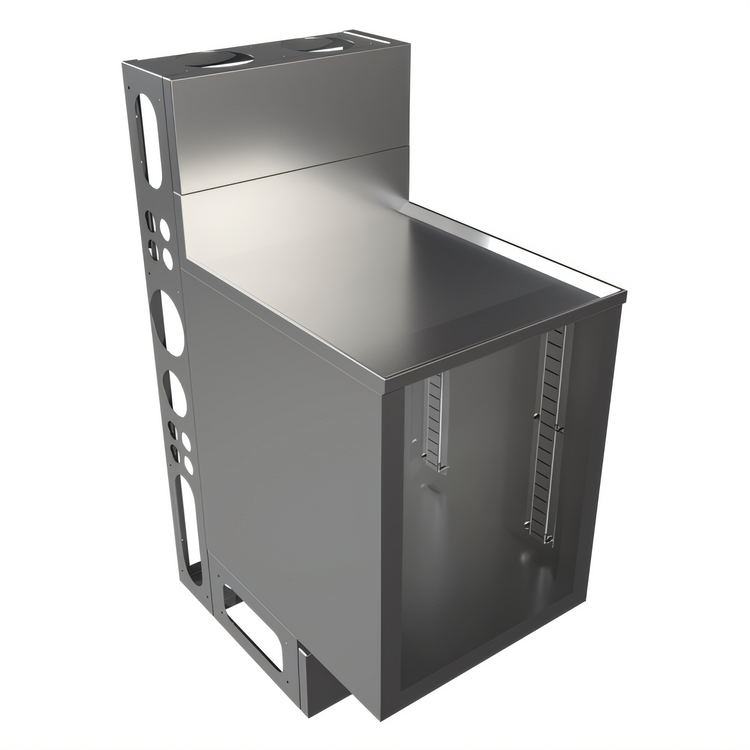 Product image #1 for BK Resources 21-Inch Top Shelf Raised Edge Underbar Cabinet with Die Wall, 18 x 21 Inches