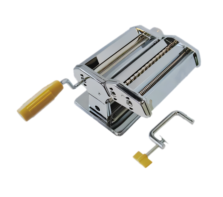 Product image #1 for Manual Countertop Pasta Machine with 7-Inch Roller and 2 Cutter Dies