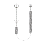 20-Inch Flexible Stainless Steel Pre-Rinse Faucet Replacement Hose