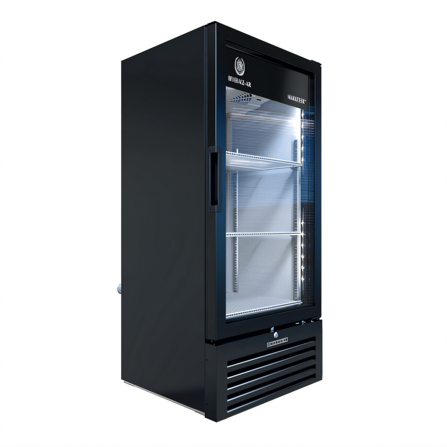 Product image #1 for Beverage-Air Marketeer MT10-1B Single-Section Reach-In Glass Door Merchandiser Refrigerator, Black, 9.43 Cu. Ft.