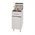 Thumbnail image #1 for American Range AF-25/25 Twin Vat Gas Floor Fryer, 25 lb. Per Vat, Stainless Steel