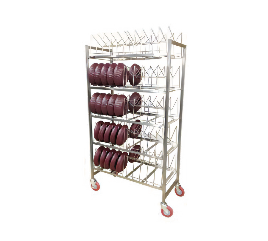 Product image #1 for Stainless Steel Dome Drying Rack with Removable Wire Caddy, 50-Dome / 100-Underliner Capacity