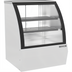 Thumbnail image #1 for Beverage-Air 37-1/4-Inch Open Food Rated Refrigerated Deli Case with Curved Glass, White, 10 Cu. Ft.