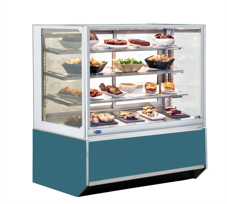 Product image #1 for Federal Industries Italian Glass Series Floor-Standing Heated Food Display Case, 36 Inches Wide
