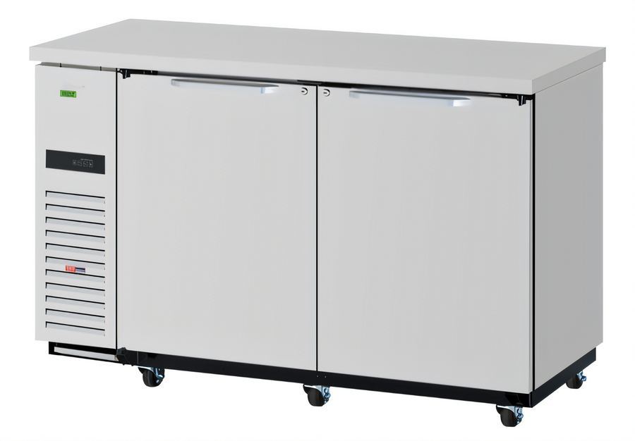 Product image #1 for Turbo Air Super Deluxe 60-Inch Narrow Two-Section Back Bar Cooler with 2 Solid Doors