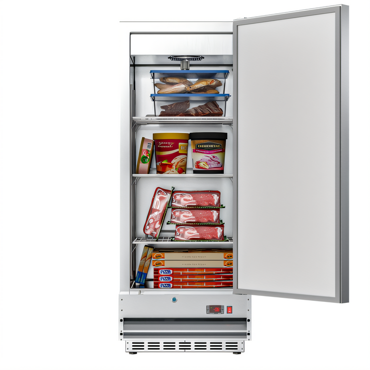 Product image #1 for KoolMore 12 Cu. Ft. Single-Section Commercial Reach-In Freezer with Solid Door and Bottom-Mount Refrigeration