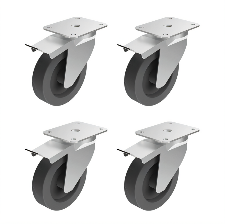 Product image #1 for Lainox Zoom Oven Caster Kit with Brakes, 2 Wheels